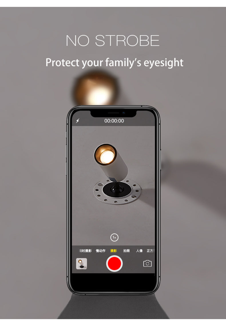 BRGT Borderless LED Spotlights Recessed Downlight 3W Aluminum White Ceiling Lamp Foco 110V 220V for Kitchen Shop Indoor Lighting