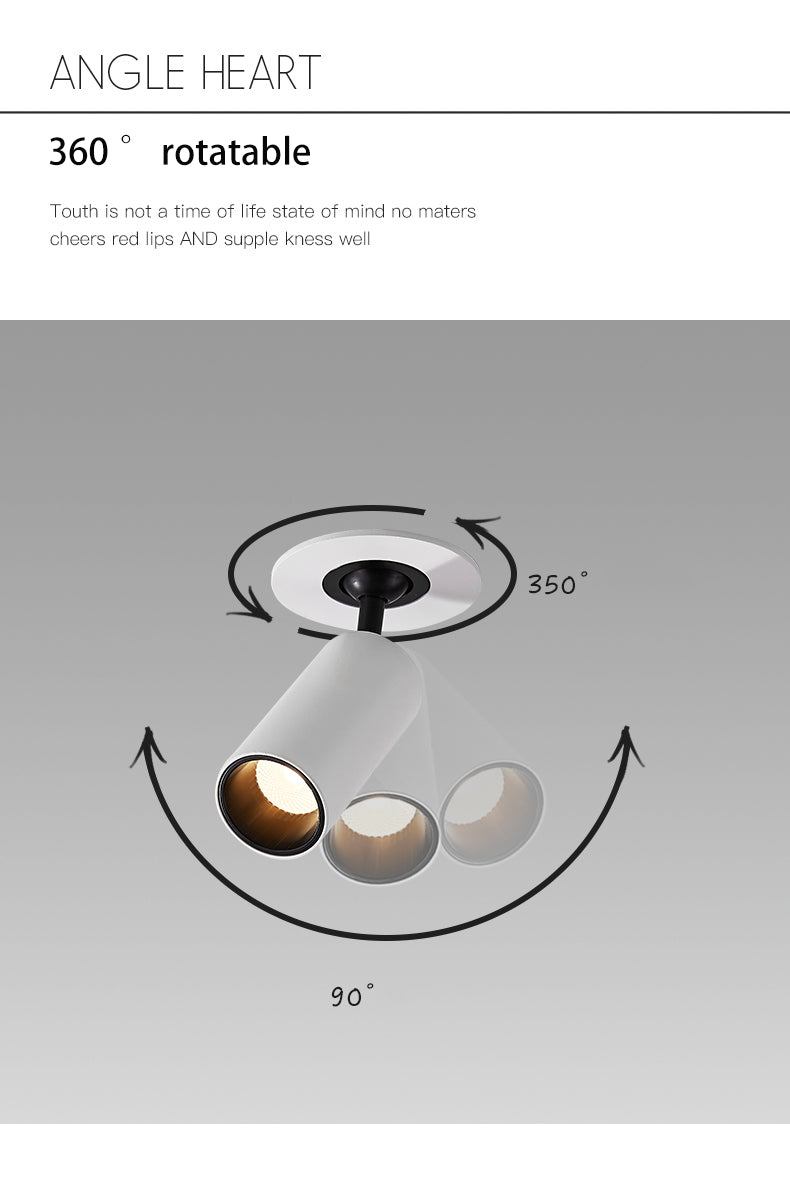 BRGT Borderless LED Spotlights Recessed Downlight 3W Aluminum White Ceiling Lamp Foco 110V 220V for Kitchen Shop Indoor Lighting