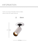 BRGT Borderless LED Spotlights Recessed Downlight 3W Aluminum White Ceiling Lamp Foco 110V 220V for Kitchen Shop Indoor Lighting