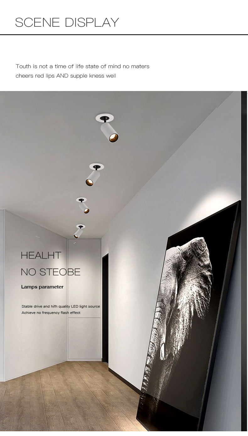 BRGT Borderless LED Spotlights Recessed Downlight 3W Aluminum White Ceiling Lamp Foco 110V 220V for Kitchen Shop Indoor Lighting