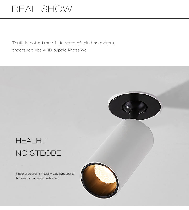 BRGT Borderless LED Spotlights Recessed Downlight 3W Aluminum White Ceiling Lamp Foco 110V 220V for Kitchen Shop Indoor Lighting