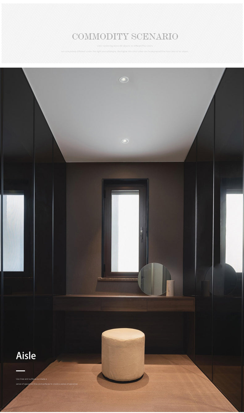 BRGT LED Spotlights Recessed Ceiling Lamp Aluminum White 3W 5W 7W 12W Rotatable Downlight 110V 220V For Kitchen Home Indoor Lighting