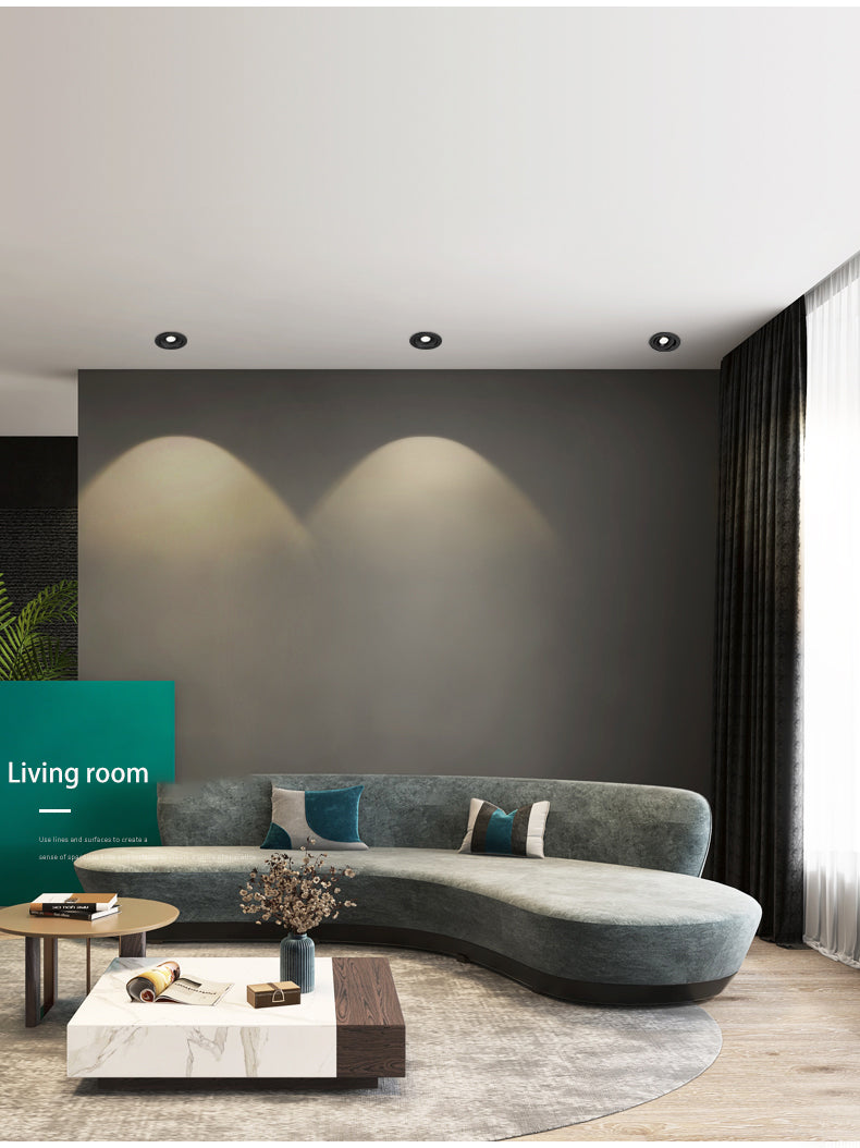 BRGT LED Spotlights Recessed Ceiling Lamp Aluminum White 3W 5W 7W 12W Rotatable Downlight 110V 220V For Kitchen Home Indoor Lighting