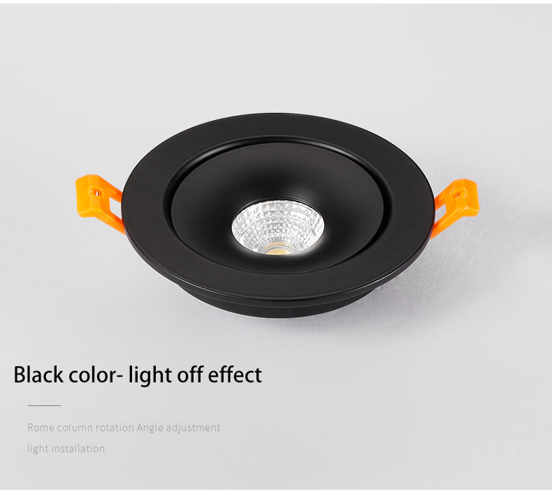 BRGT LED Spotlights Recessed Ceiling Lamp Aluminum White 3W 5W 7W 12W Rotatable Downlight 110V 220V For Kitchen Home Indoor Lighting