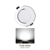 LED Downlight Recessed Ceiling Lamp 5W 9W 12W 15W Three-color dimmable/Cold white/Warm white 10PCS led Spotlight AC 220V