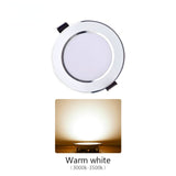 LED Downlight Recessed Ceiling Lamp 5W 9W 12W 15W Three-color dimmable/Cold white/Warm white 10PCS led Spotlight AC 220V