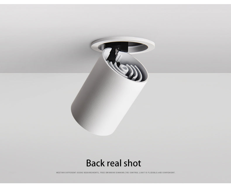 BRGT LED Spotlights 7W 12W Recessed White Black Ceiling Lamp Aluminum Adjustable Foco Downlight For Kitchen Home Indoor Lighting