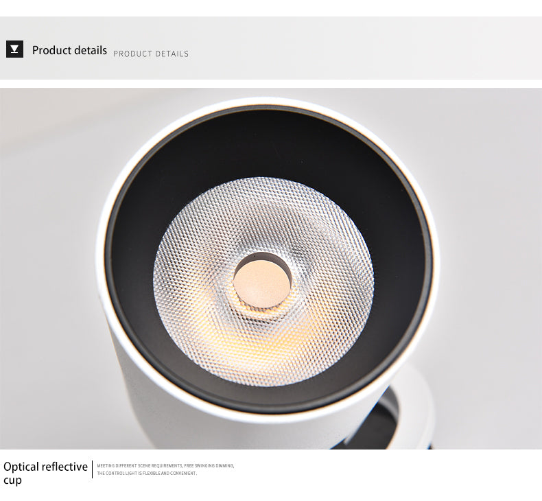 BRGT LED Spotlights 7W 12W Recessed White Black Ceiling Lamp Aluminum Adjustable Foco Downlight For Kitchen Home Indoor Lighting