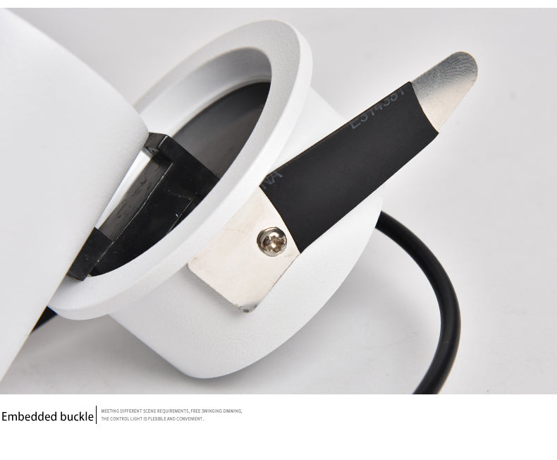 BRGT LED Spotlights 7W 12W Recessed White Black Ceiling Lamp Aluminum Adjustable Foco Downlight For Kitchen Home Indoor Lighting