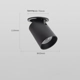 BRGT LED Spotlights 7W 12W Recessed White Black Ceiling Lamp Aluminum Adjustable Foco Downlight For Kitchen Home Indoor Lighting