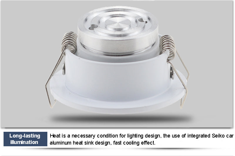 New Design Black White Recessed LED Dimmable Downlight COB 3W 5W LED Spot light LED Decoration Ceiling Lamp AC90-260V DC12V