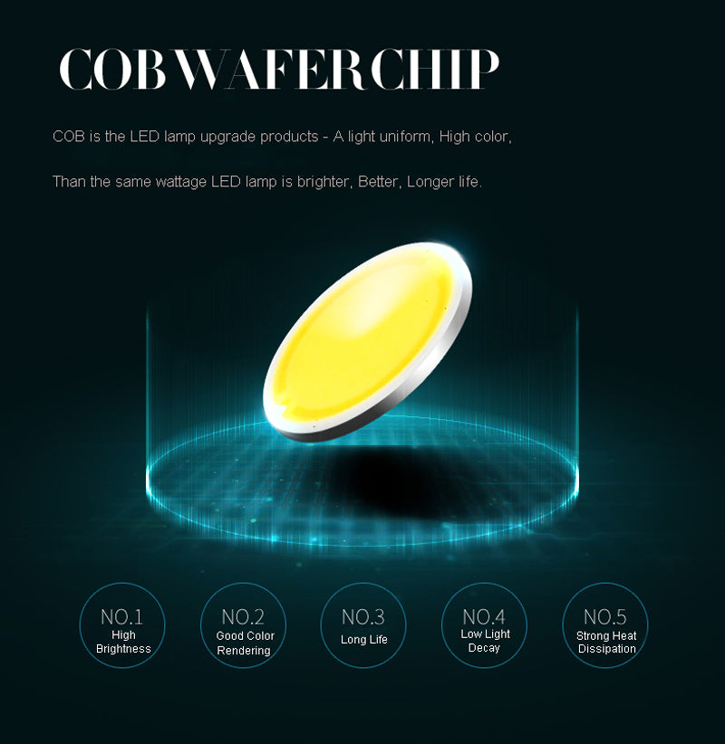 New Design Black White Recessed LED Dimmable Downlight COB 3W 5W LED Spot light LED Decoration Ceiling Lamp AC90-260V DC12V