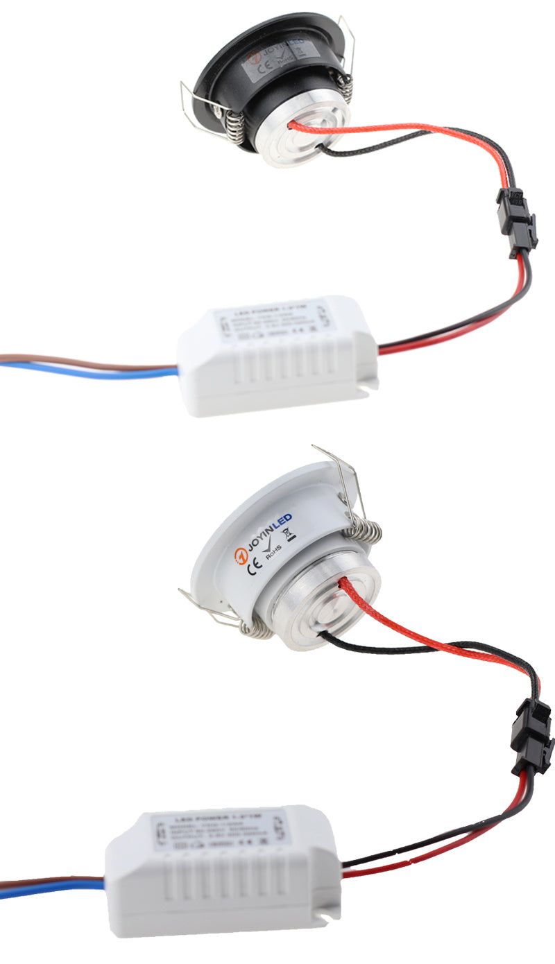 New Design Black White Recessed LED Dimmable Downlight COB 3W 5W LED Spot light LED Decoration Ceiling Lamp AC90-260V DC12V