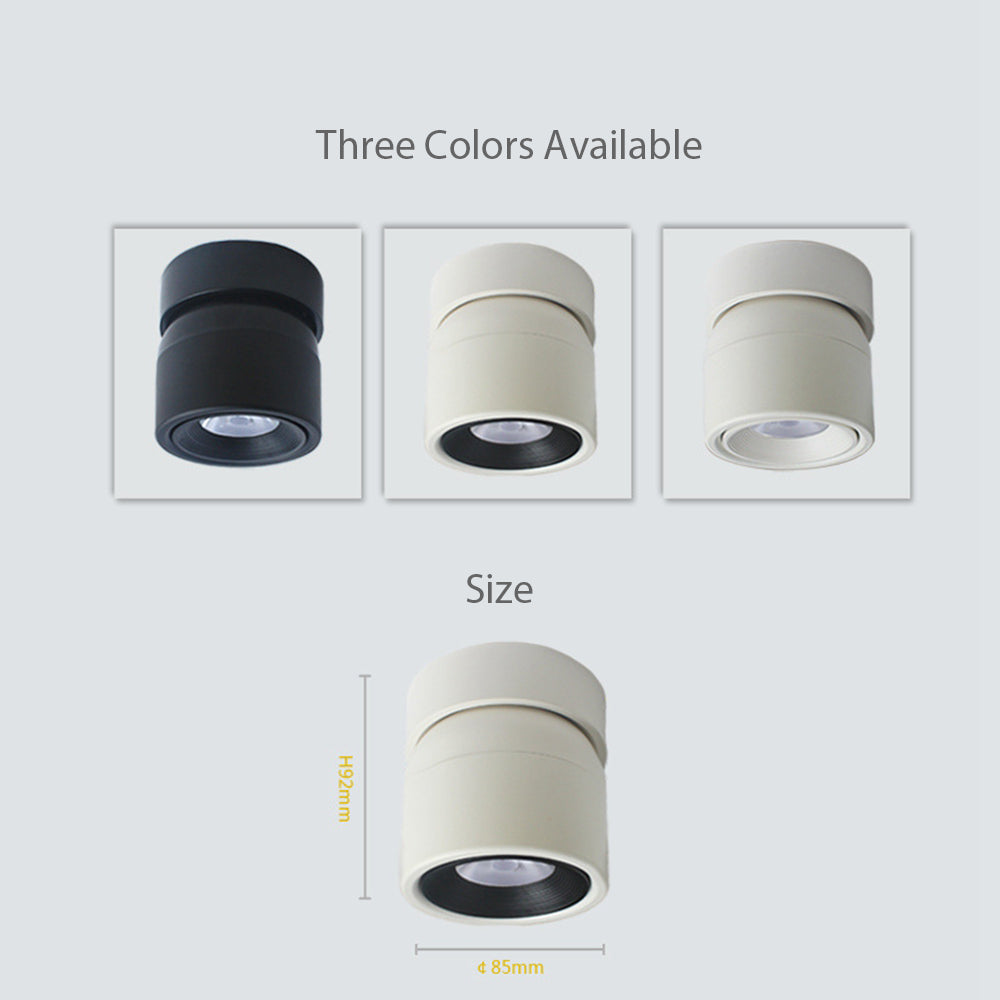 Led Surface Mounted Ceiling Downlight Adjustable 360 Degrees Nordic 7W 10W 15W Spot Light for Indoor Foyer,Living Room AC90-260V
