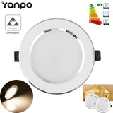 Spotlight Bulb LED Ceiling Down Light Recessed Panel Lamp 7W Dimmable AC 220V Downlight Ultra Bright Cool White Warm White