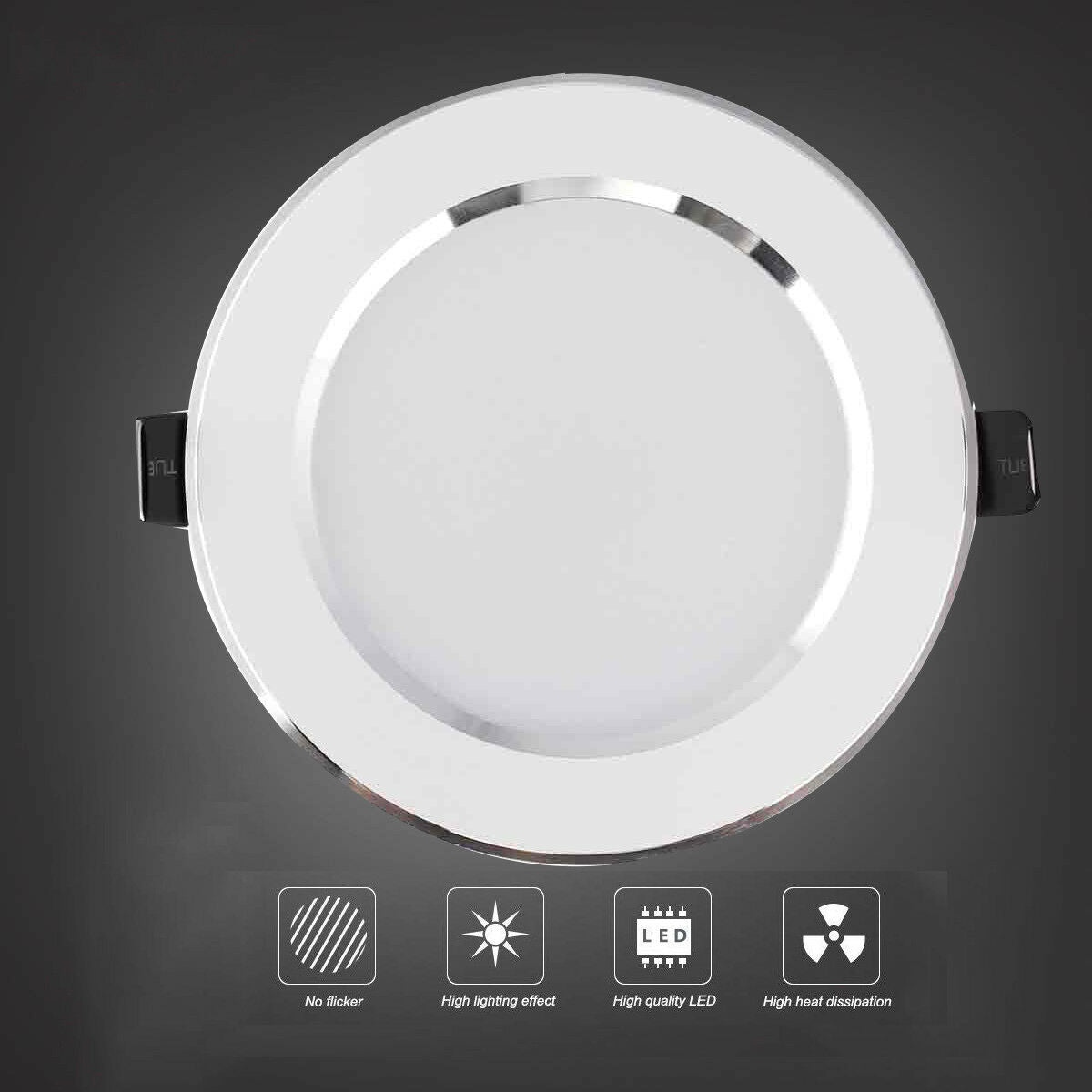 Spotlight Bulb LED Ceiling Down Light Recessed Panel Lamp 7W Dimmable AC 220V Downlight Ultra Bright Cool White Warm White