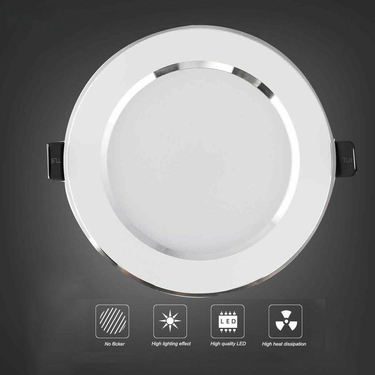 Dimmable LED Downlight Recessed Ceiling Light 3W 5W 7W 9W Positive White Warm White Home Living Room Lighting Accessories