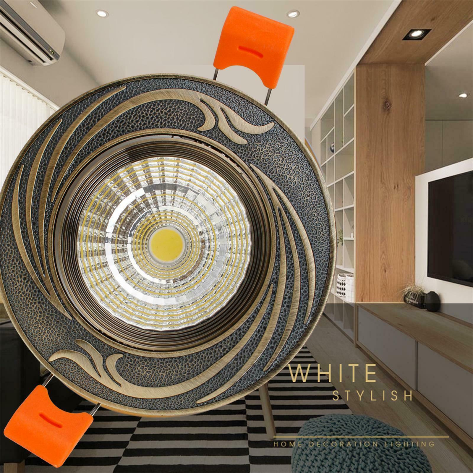 LED Recessed Ceiling Light 5W Antique Style Fixture Downlight Lamp + Driver Spotlight  Lighting 85-265V For Home Office Decor