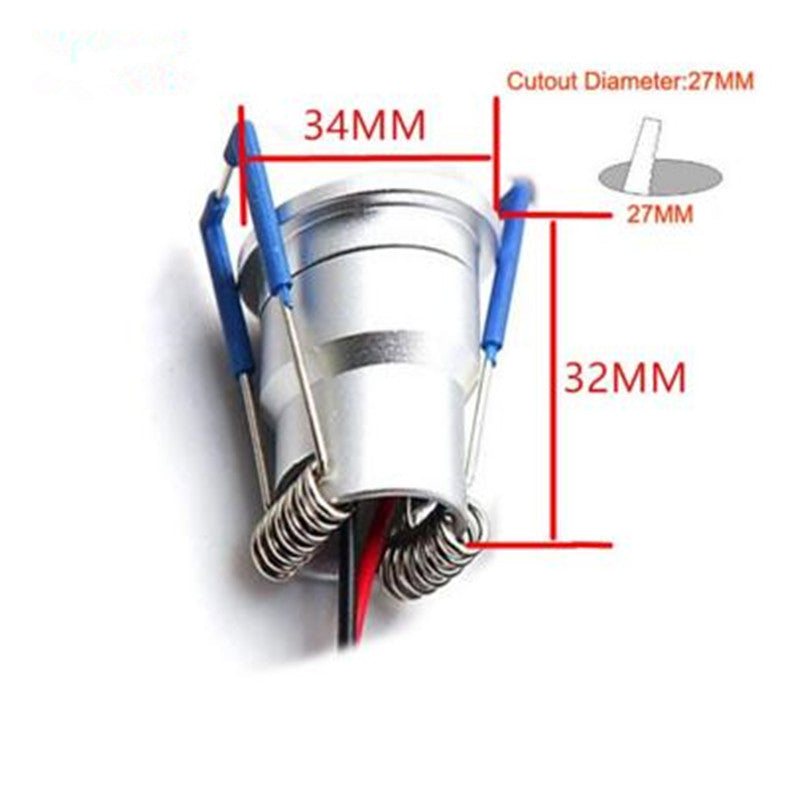 LED Spot Light LED Downlights Recessed Ceiling Lamps for Shop DC12V 1.5W Showcase Kitchen Cupboard Bedroom Night Lighting ONDENN