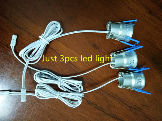 LED Spot Light LED Downlights Recessed Ceiling Lamps for Shop DC12V 1.5W Showcase Kitchen Cupboard Bedroom Night Lighting ONDENN