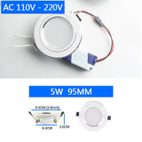 Ultra Thin LED Downlight 110V 220V Round LED Ceiling Recessed Spot Light Down Light 4pcs 3W 7W 9W 10W 12W 15W 18W spotlight
