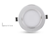 Silver Round Dimmable Recessed LED COB Downlight 5W/7W/9W/12W/15W Recessed LED Ceiling Spot Light 3000K 4000K 6000K AC90-265V