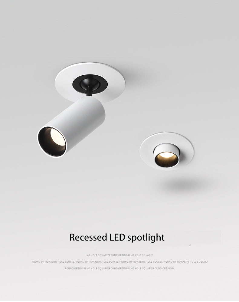 BRGT Led Spotlights Recessed Ceiling Lamp Aluminum 7W Focos Downlight Rotatable For Kitchen Home Hotel 85-220V Indoor Lighting