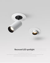 BRGT Led Spotlights Recessed Ceiling Lamp Aluminum 7W Focos Downlight Rotatable For Kitchen Home Hotel 85-220V Indoor Lighting