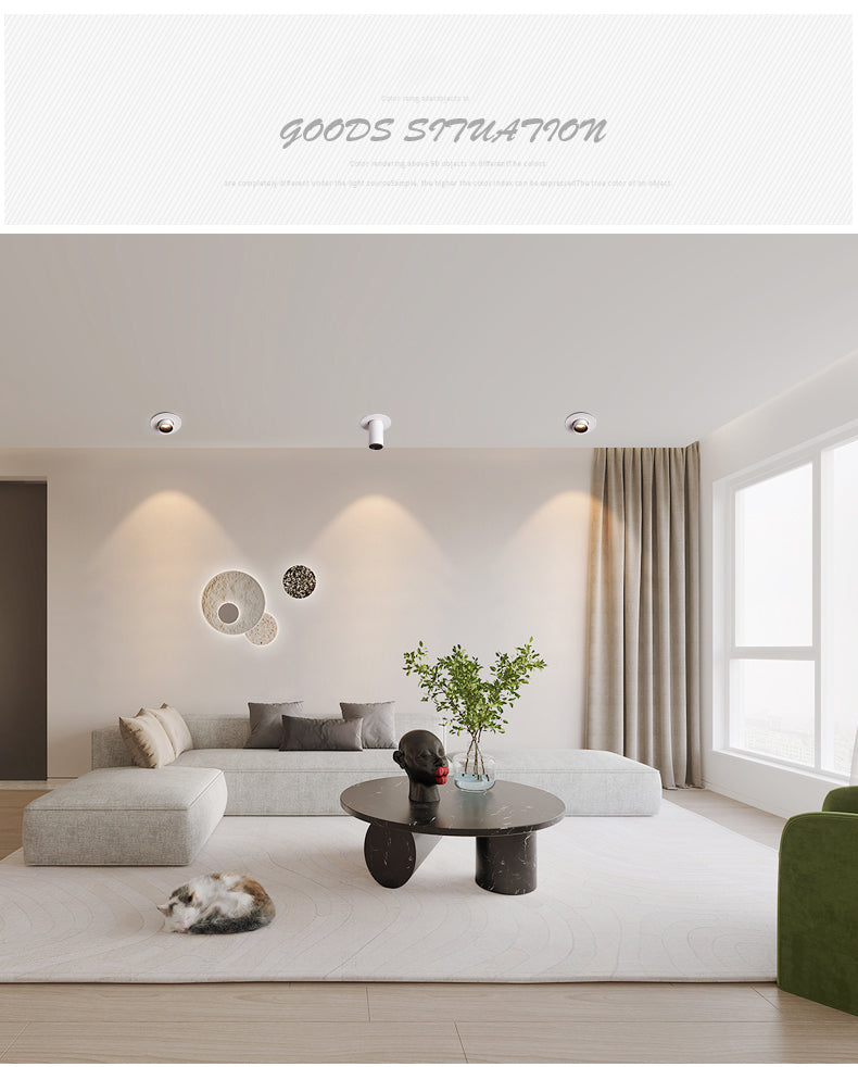 BRGT Led Spotlights Recessed Ceiling Lamp Aluminum 7W Focos Downlight Rotatable For Kitchen Home Hotel 85-220V Indoor Lighting