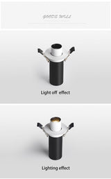 BRGT Led Spotlights Recessed Ceiling Lamp Aluminum 7W Focos Downlight Rotatable For Kitchen Home Hotel 85-220V Indoor Lighting