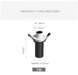 BRGT Led Spotlights Recessed Ceiling Lamp Aluminum 7W Focos Downlight Rotatable For Kitchen Home Hotel 85-220V Indoor Lighting