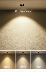 BRGT LED Spot Light Frameless Embedded Lights 7W COB Ceiling Lamp 85-265V Trimless Aluminum Recessed Downlight Indoor Lighting