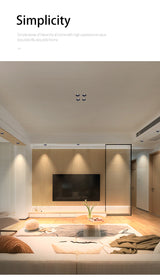 BRGT LED Spot Light Frameless Embedded Lights 7W COB Ceiling Lamp 85-265V Trimless Aluminum Recessed Downlight Indoor Lighting