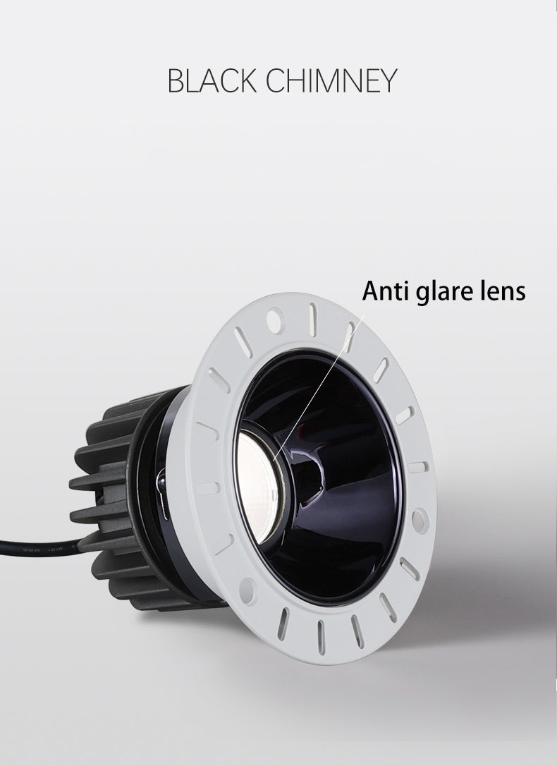 BRGT LED Spot Light Frameless Embedded Lights 7W COB Ceiling Lamp 85-265V Trimless Aluminum Recessed Downlight Indoor Lighting