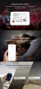 Miboxer Zigbee 3.0 6W/12W RGB+CCT LED Downlight FUT066Z FUT068Z 2700-6500K Ceiling Light Round Panel lamp