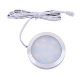 LED Downlight Under Cabinet Light DC12V 2.5W Dimmable LED Downlight Puck Light for Home Kitchen Showcase Cupboard Warm White