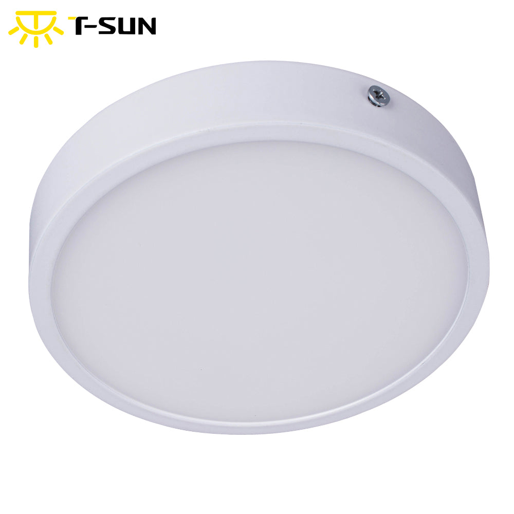 T-SUNRISE 24W Square/Round Surface Mounted AC85-265V lamp White bright Square/Round LED Downlight Panel Light Clearance