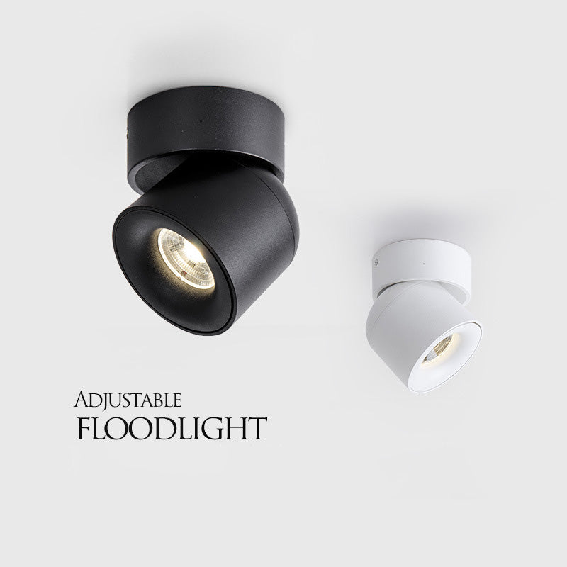 Surface Mounted Round 360 Angle Adjustable Led Ceiling Downlight 90 Degrees Nordic Spot Light for Indoor Foyer,Living  Room