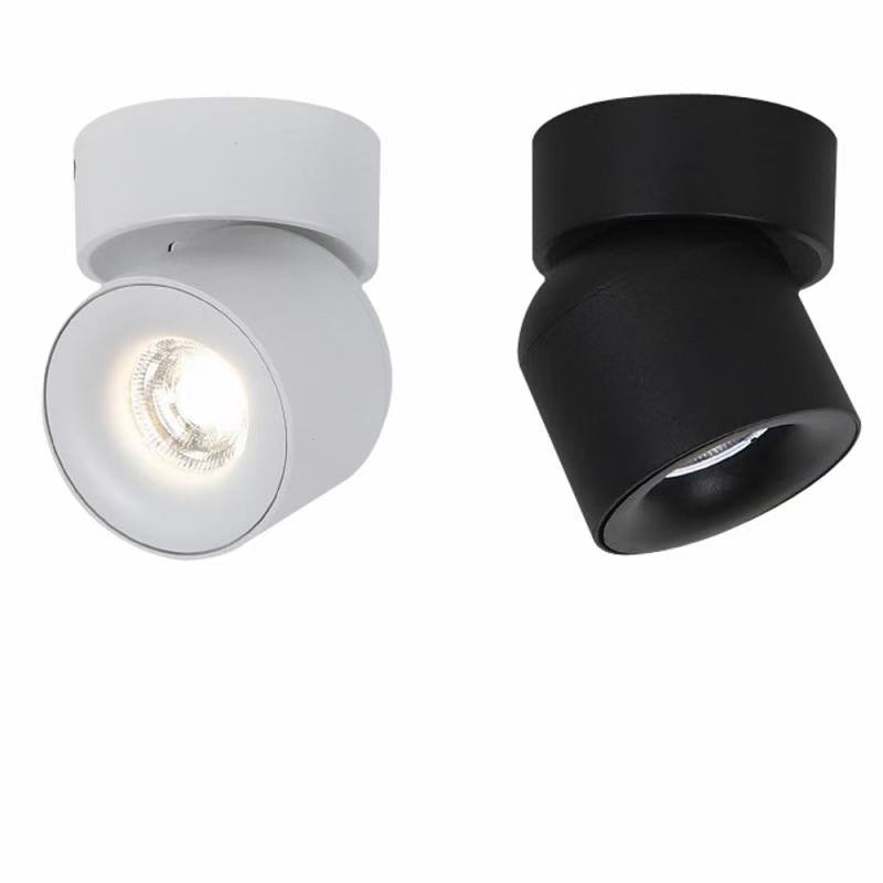 Surface Mounted Round 360 Angle Adjustable Led Ceiling Downlight 90 Degrees Nordic Spot Light for Indoor Foyer,Living  Room