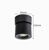 Surface Mounted Round 360 Angle Adjustable Led Ceiling Downlight 90 Degrees Nordic Spot Light for Indoor Foyer,Living  Room