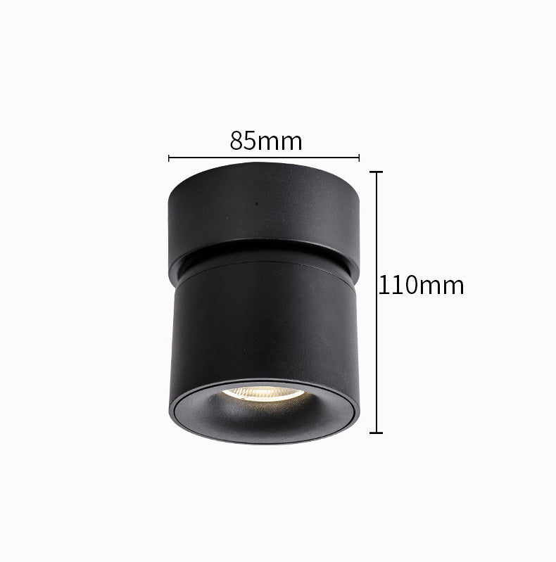 Surface Mounted Round 360 Angle Adjustable Led Ceiling Downlight 90 Degrees Nordic Spot Light for Indoor Foyer,Living  Room