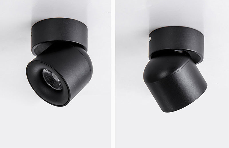 Surface Mounted Round 360 Angle Adjustable Led Ceiling Downlight 90 Degrees Nordic Spot Light for Indoor Foyer,Living  Room