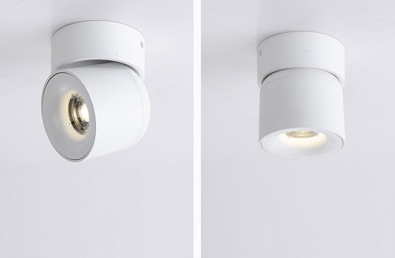 Surface Mounted Round 360 Angle Adjustable Led Ceiling Downlight 90 Degrees Nordic Spot Light for Indoor Foyer,Living  Room