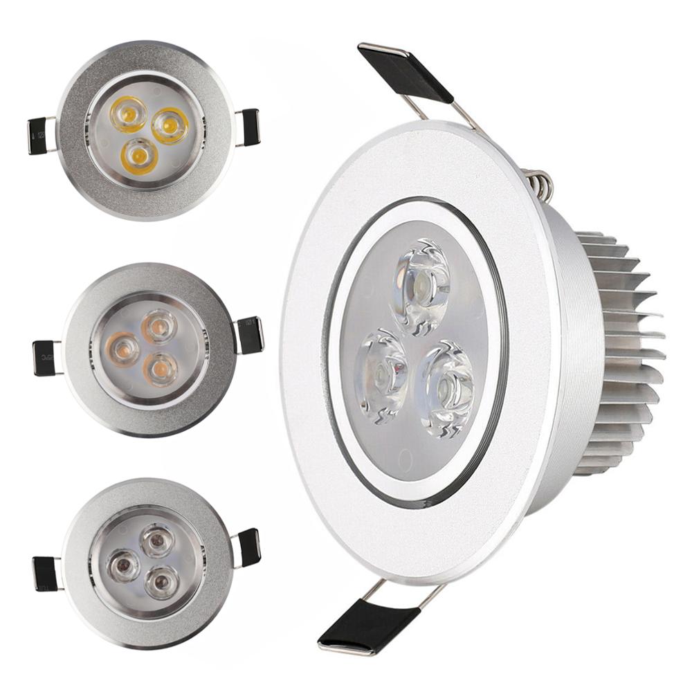 LED Recessed Ceiling Downlight Cool Warm Natural White 6W Panel Lamp 220V 110V with Driver Down Light Spotlights for Home Hotel