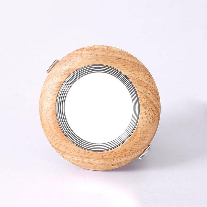 Led Downlight Ronde 5W 7W Led Verzonken Rubber Hout  Plafond Lamp Industriële Office Mall Ceilling Down Verlichting Aisle Light
