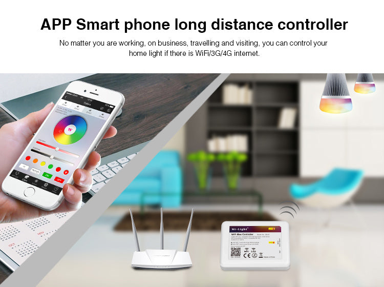 MiBoxer FUT064 9W RGB+CCT Square Led Downlight Color temperature Brightness Adjustable Wireless WIFI APP Control 100-240V 720LM