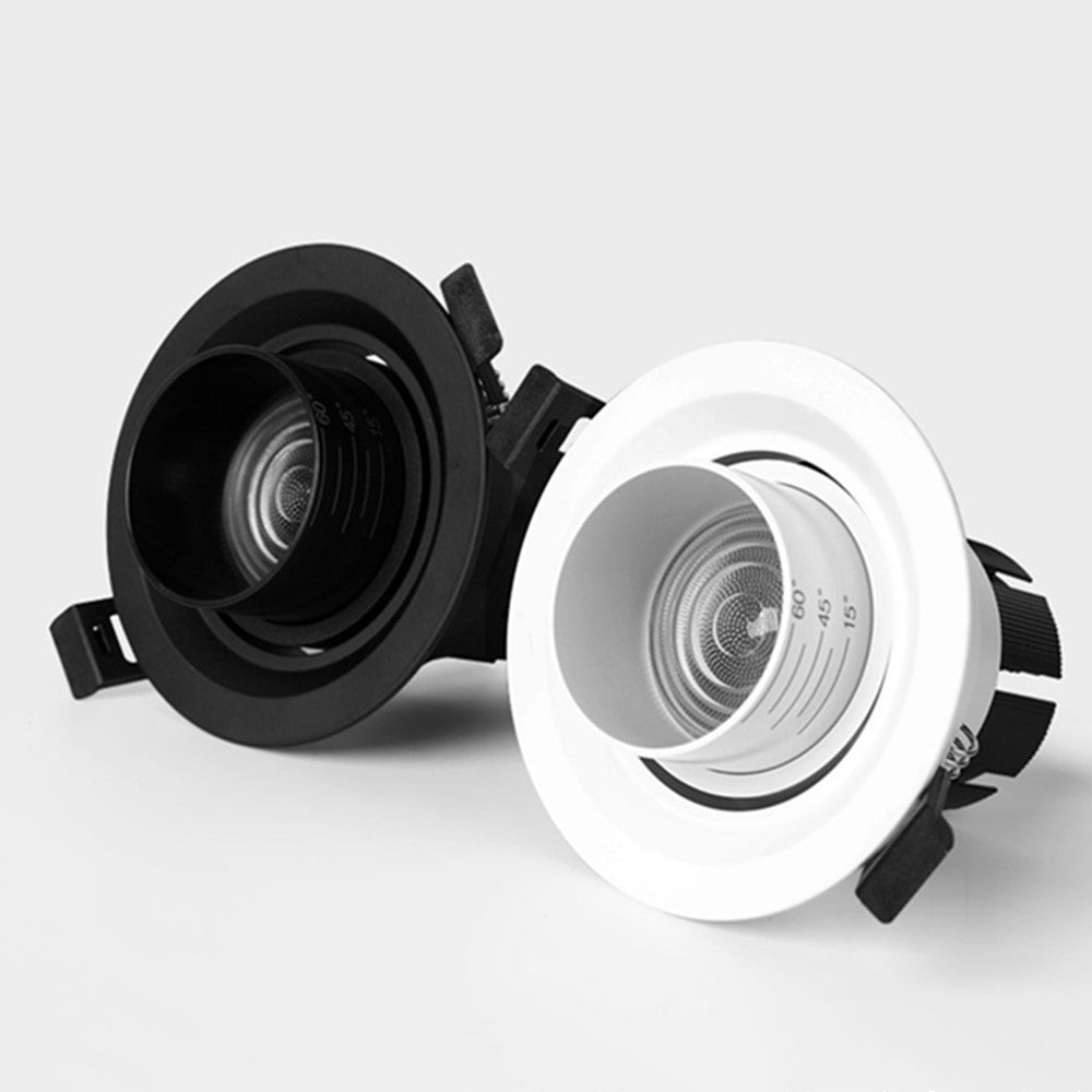 15/45/60 Degrees Focusable LED Downlight 5W 10W 15W Round Recessed Lamp AC110V 220V LED Down Light Ceiling Recessed Spot Light