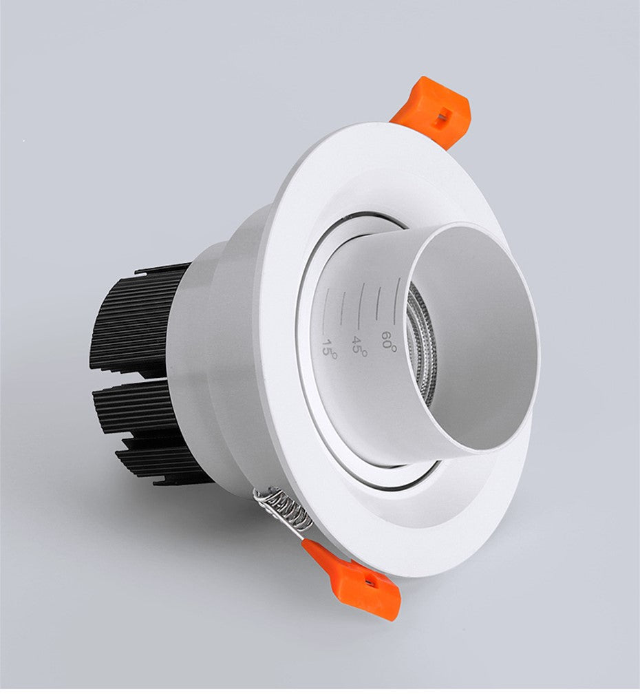 15/45/60 Degrees Focusable LED Downlight 5W 10W 15W Round Recessed Lamp AC110V 220V LED Down Light Ceiling Recessed Spot Light