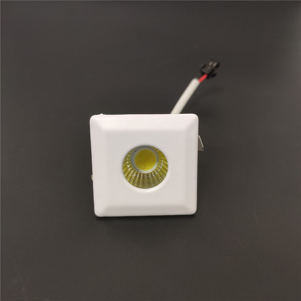 Ceiling downlight dimmable white body recessed 3w COB spot lights cool white warm white 4000K for decoration indoor 110v 220v