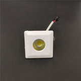 Ceiling downlight dimmable white body recessed 3w COB spot lights cool white warm white 4000K for decoration indoor 110v 220v